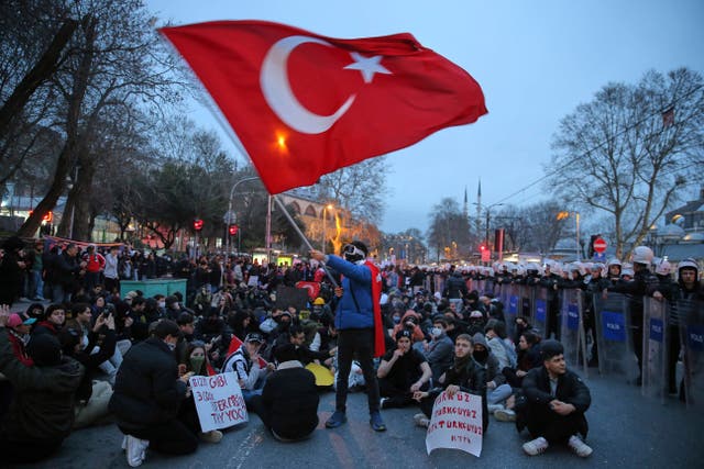 <p>There is growing unrest in Turkey with protests in cities across the country (Huseyin Aldemir/AP)</p>