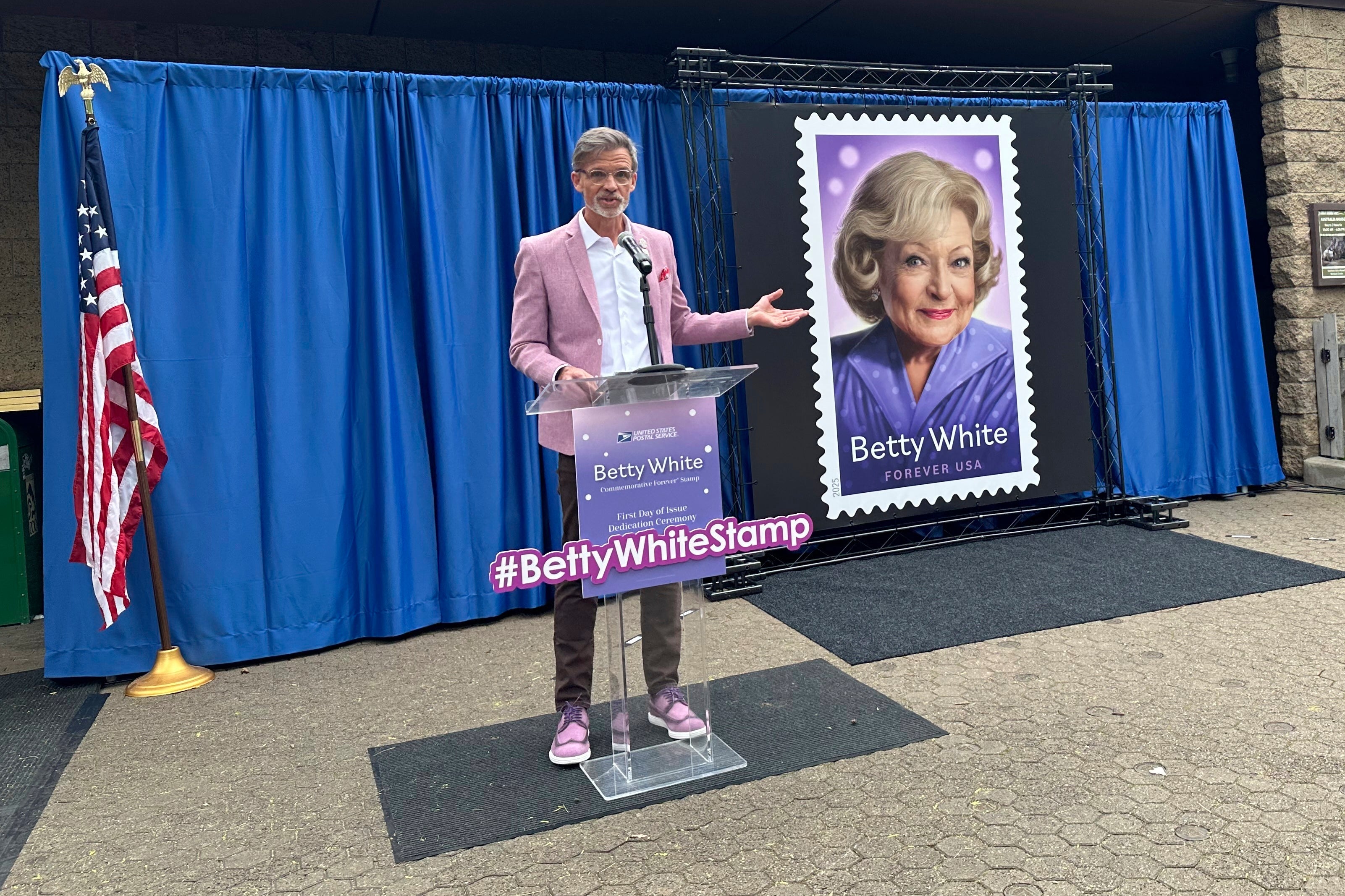 Betty White Stamp Ceremony