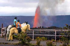 Hawaiian volcano spewing lava sky-high in latest eruption