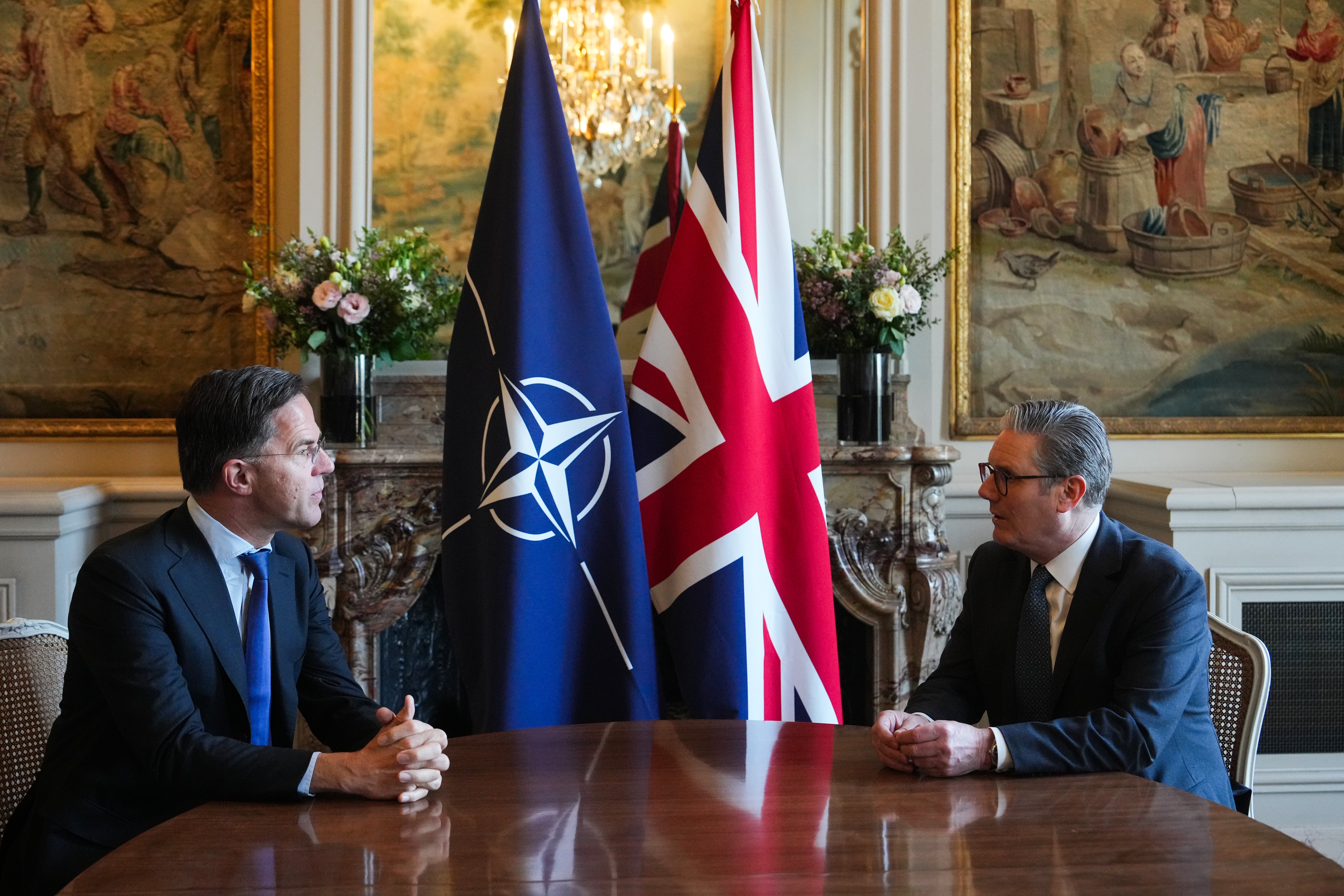 Sir Keir Starmer with Nato Secretary General Mark Rutte