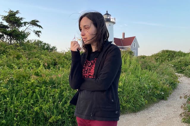 <p>Kseniia Petrova, in a photo posted online by her friend Cora Anderson, faces an uncertain future</p>