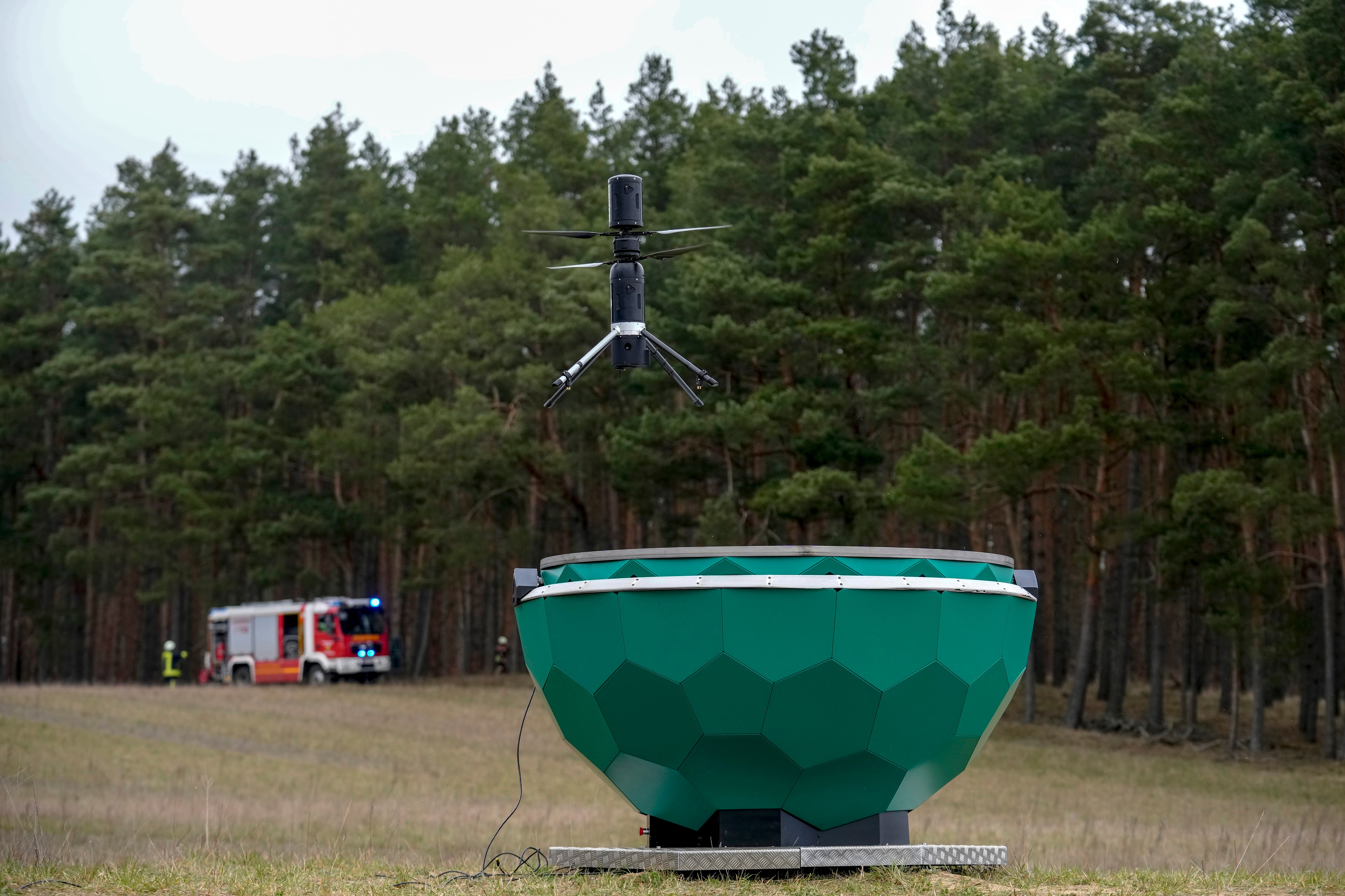 ALEMANIA-INCENDIOS FORESTALES-DRON