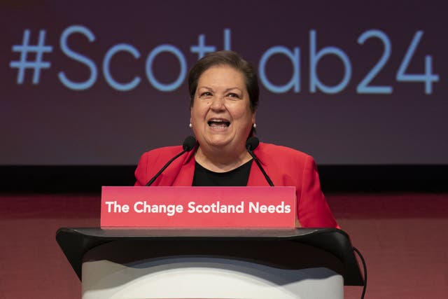 Deputy leader of the Scottish Labour Party Jackie Baillie said she supported getting people into work (Jane Barlow/PA)