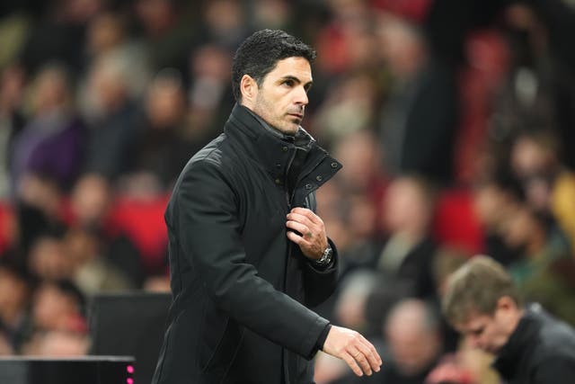 <p>Mikel Arteta will hope his Arsenal side can keep their slim title hopes alive</p>