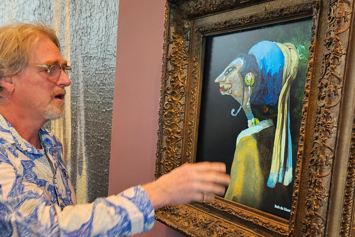 From orange peels to bottle caps: Thousands of artists create their own 'Girl with a Pearl Earring'