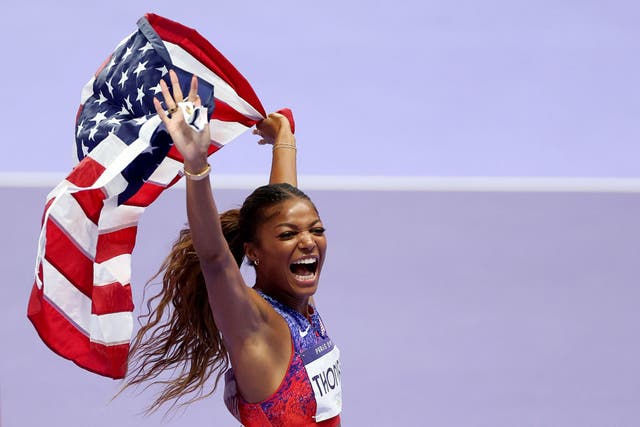 <p>Olympic 200m champion Gabby Thomas will be among a star-studded field in Kingston</p>