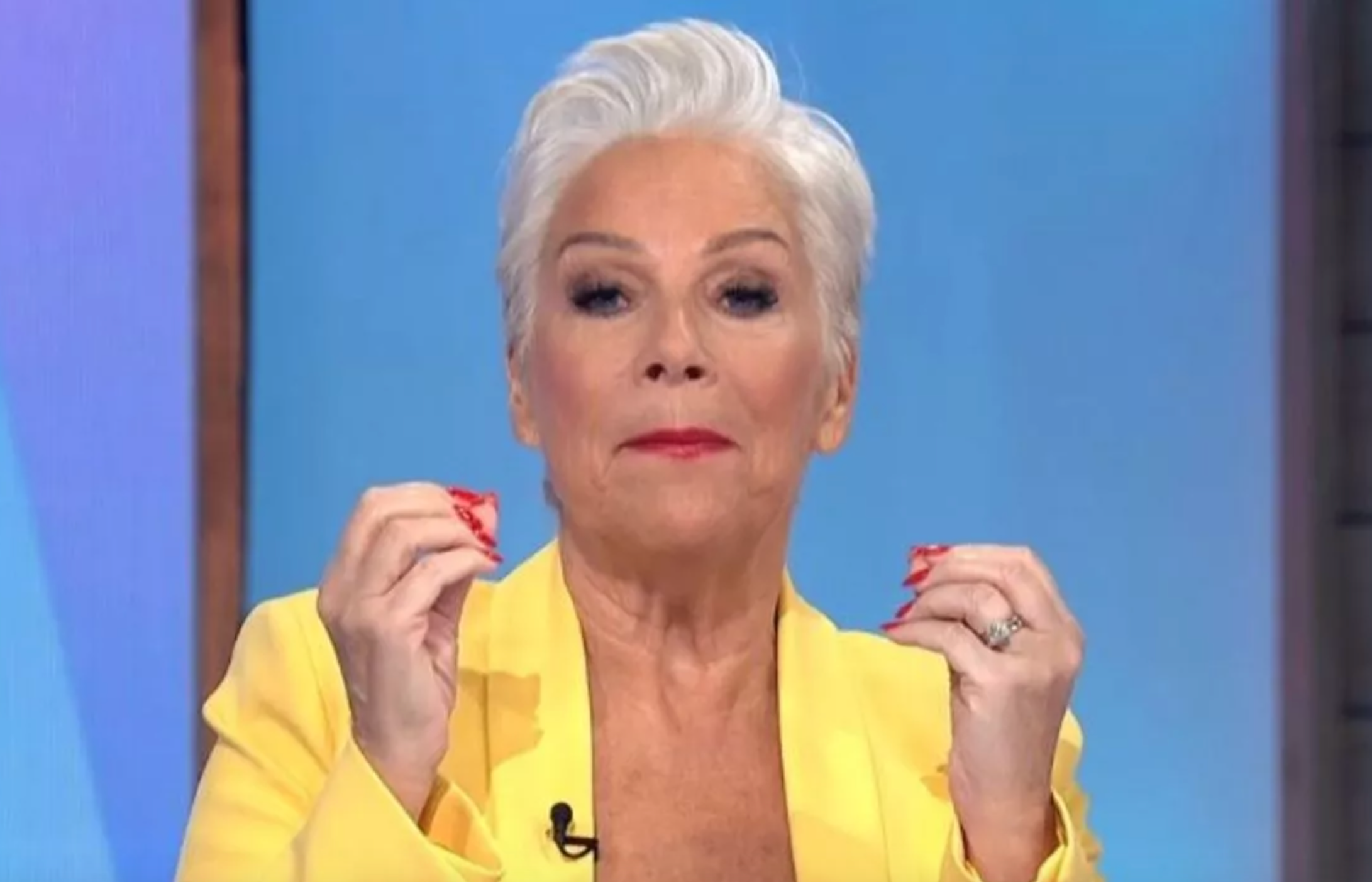 <p>Denise Welch on Loose Women</p>