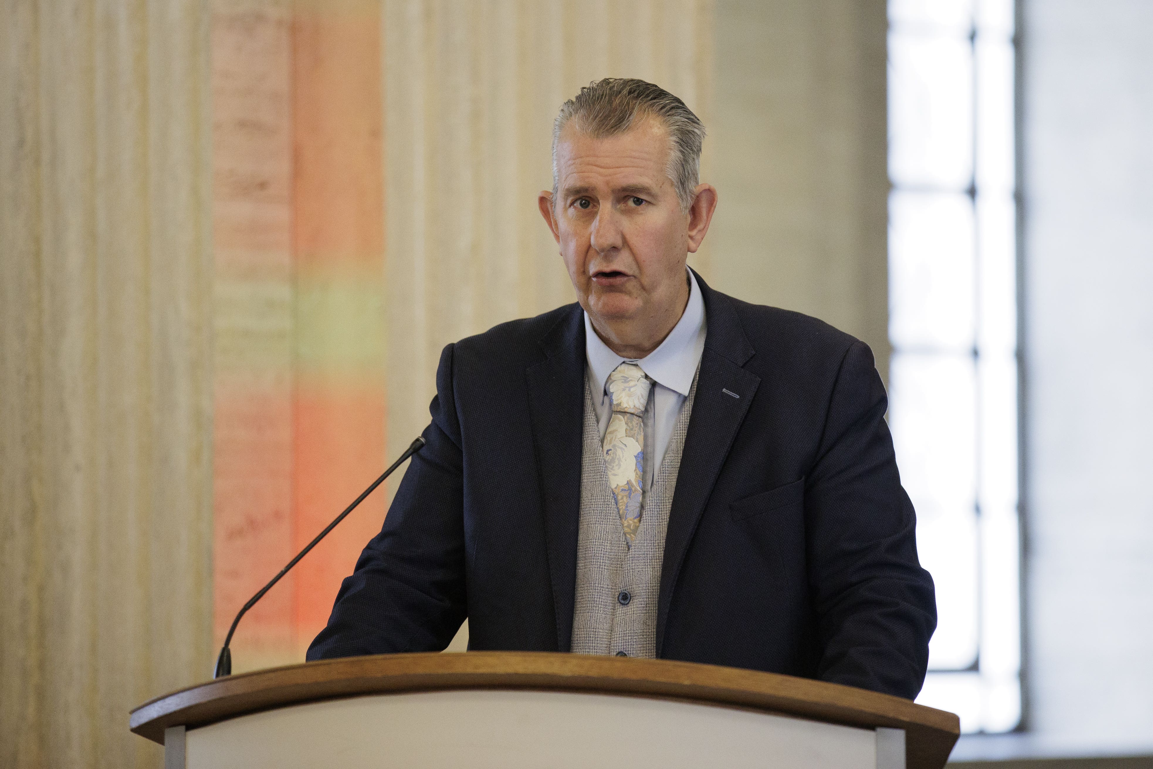 Stormont Assembly Speaker Edwin Poots (PA)