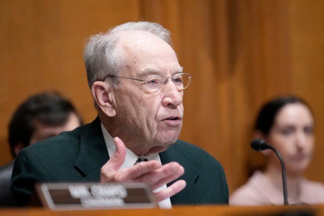 <p>Senator Chuck Grassley, a Republican for Iowa, wants to end nationwide injunctions issued by judges, according to a new op-ed </p>