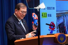 Japanese leader says he hopes Osaka expo will help reunite a divided world