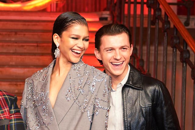 Zendaya and Tom Holland star in the Spider-Man movies (Yui Mok/PA)