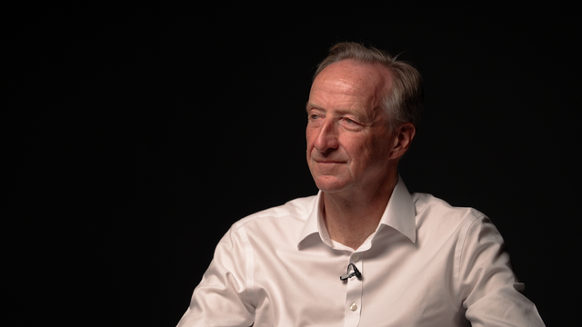 <p>Former MI6 chief Alex Younger speaks with the Independent</p>