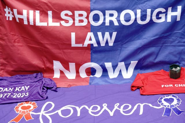 An update on the long-promised Hillsborough Law is expected imminently, a Government minister has said (Aaron Chown/PA)