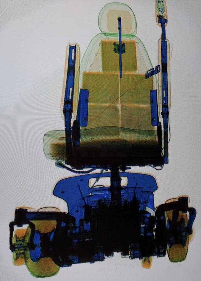 <p>Nearly £1 million worth of cocaine was found hidden in an electric wheelchair</p>