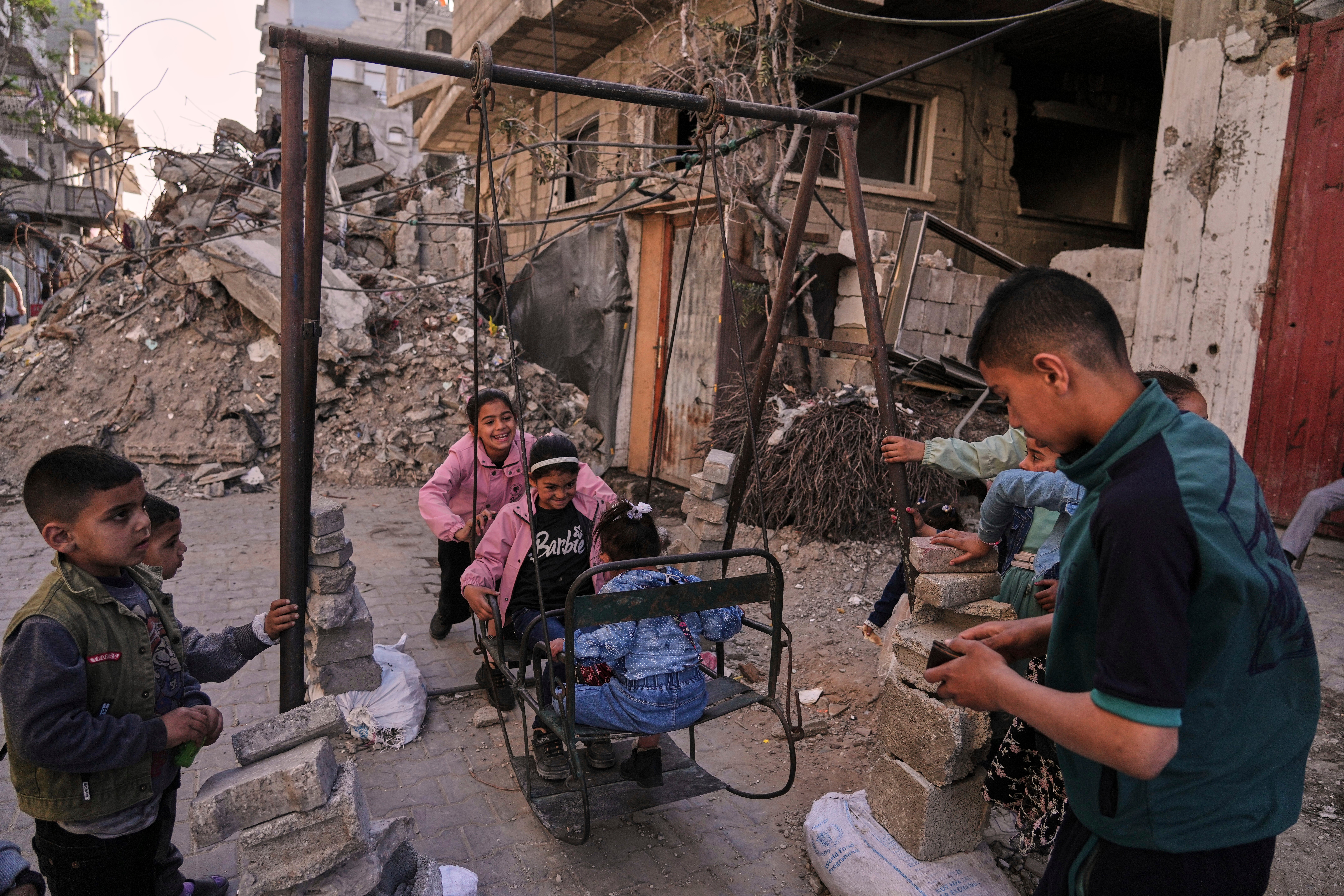 APTOPIX Israel Palestinians Eid al-Fitr