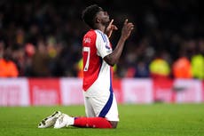 Bukayo Saka’s ‘beautiful moment’ delights Mikel Arteta