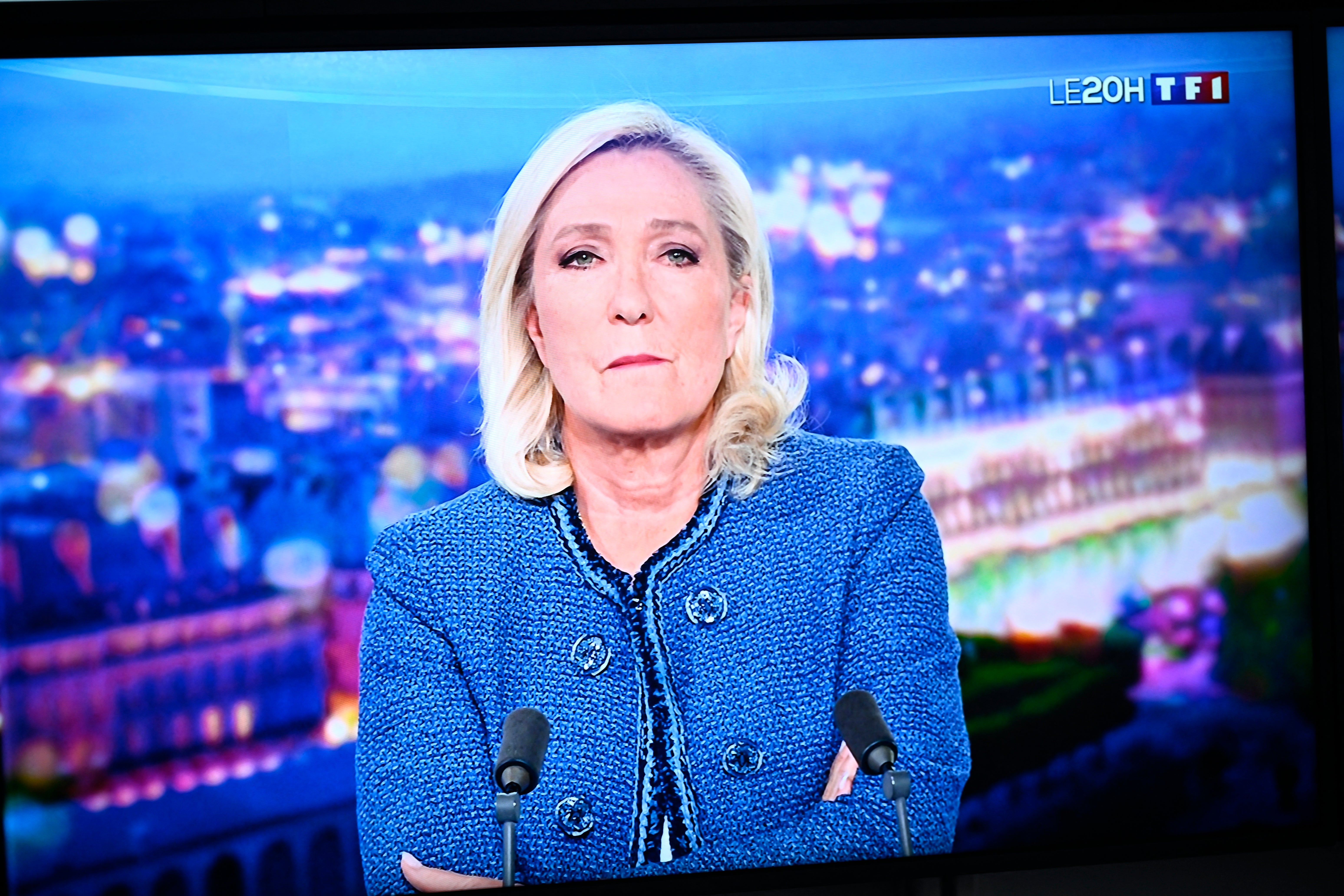 <p>Marine Le Pen called the judge's decision 'political' after election ban</p>