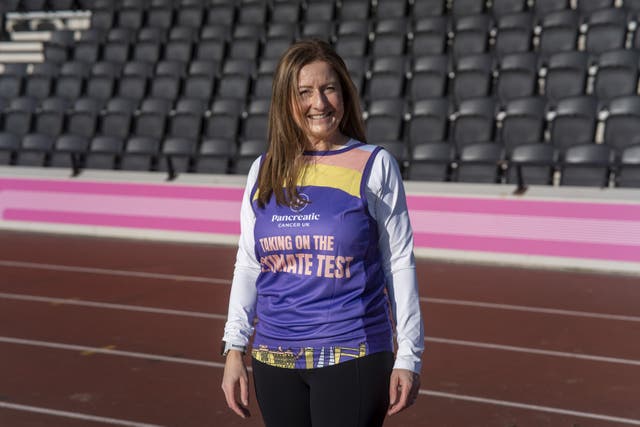 Jo Jefferies is running the TCS London Marathon for Pancreatic Cancer UK after the death of her father Kevin Hesketh (Jeff Moore/PCUK/PA)