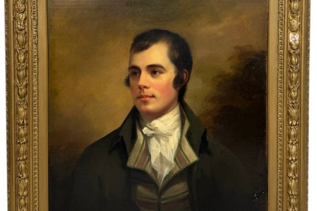 Robert Burns is said to have been reluctant to sit for portraits (Wimbledon Auctions/PA)