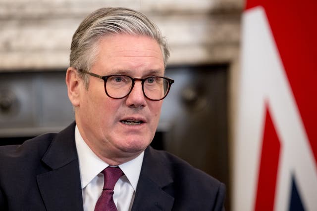 Sir Keir Starmer has said the Government is ‘looking carefully at the details of any retaliatory tariffs announced by the EU’, if the US goes ahead with its plans to introduce tariffs (Jack Taylor/PA)