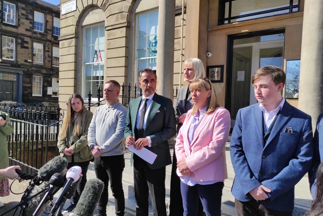 The families of Katie Allan and William Lindsay met with the heads of the Scottish Prison Service on Wednesday (Nick Forbes/PA)