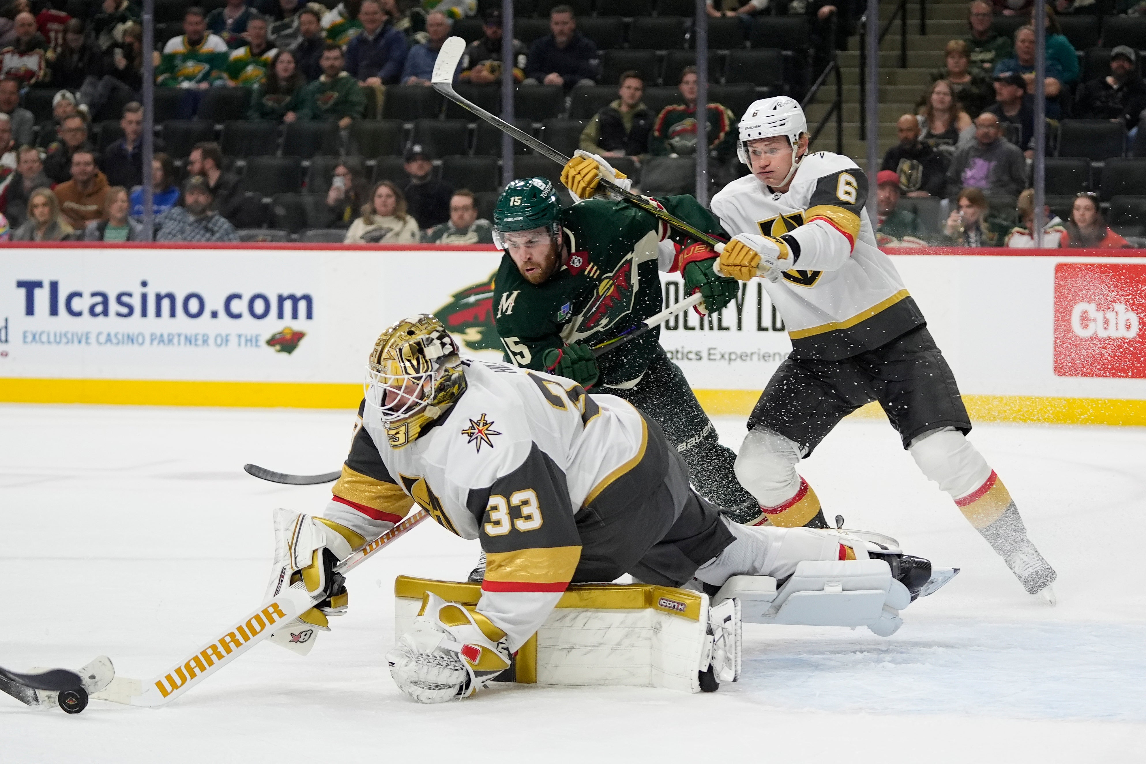 APTOPIX Golden Knights Wild Hockey