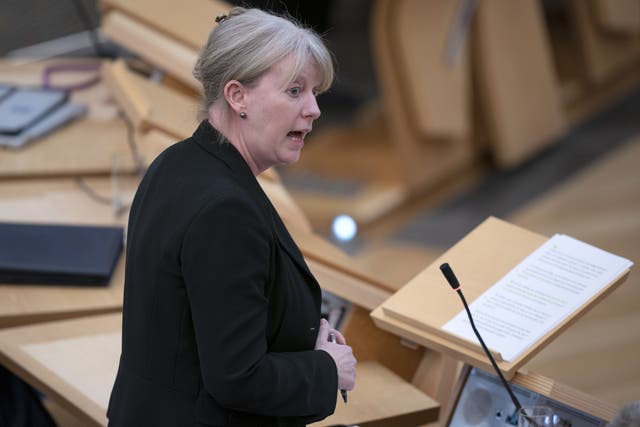 Shona Robison told MSPs that Holyrood would have to deal with the impact of UK benefit cuts (Jane Barlow/PA)