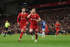 Liverpool vs Everton LIVE: Result and reaction as Diogo Jota inspires crucial Merseyside derby win for league leaders