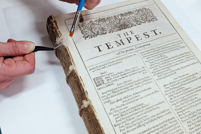 The Durham First Folio has been repaired after it was stolen in 1998(Durham University Library and Collections/PA)