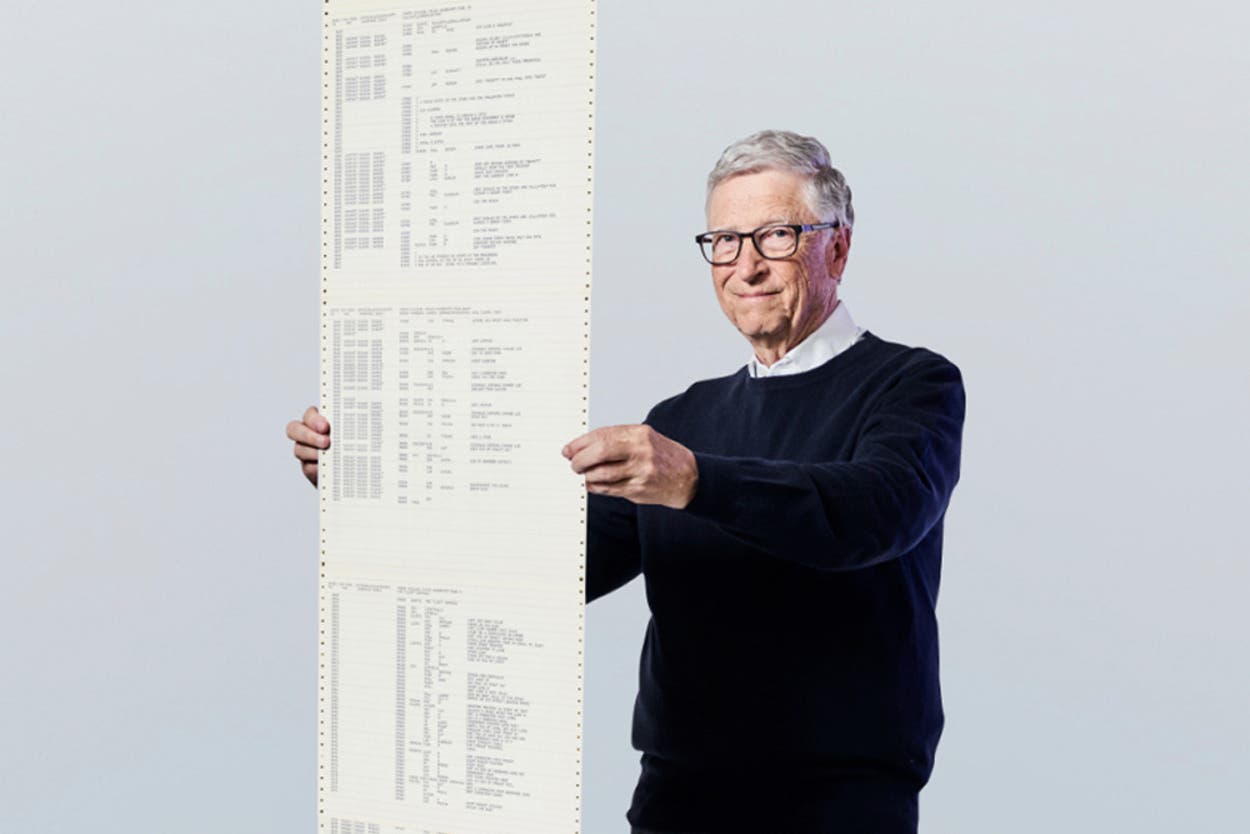 Microsoft founder Bill Gates reflects upon a 50yearold computer code