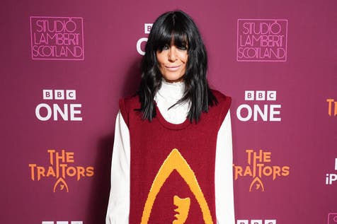 <p>Claudia Winkleman at the launch of season three of BBC’s The Traitors</p>