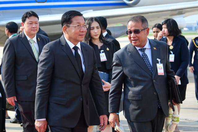 <p>‘In Bangkok, Min Aung Hlaing may have posed in a suit and tie, instead of his usual army uniform bedecked with unearned medals, but he merits a convict’s attire’</p>