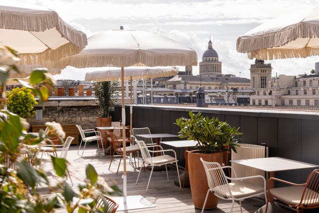<p>Hotel Pilgrim has a lovely roof terrace from which to admire the city views</p>
