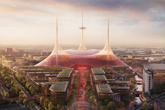 Manchester United’s proposed new stadium could host matches at the 2035 Women’s World Cup (Handout/PA).