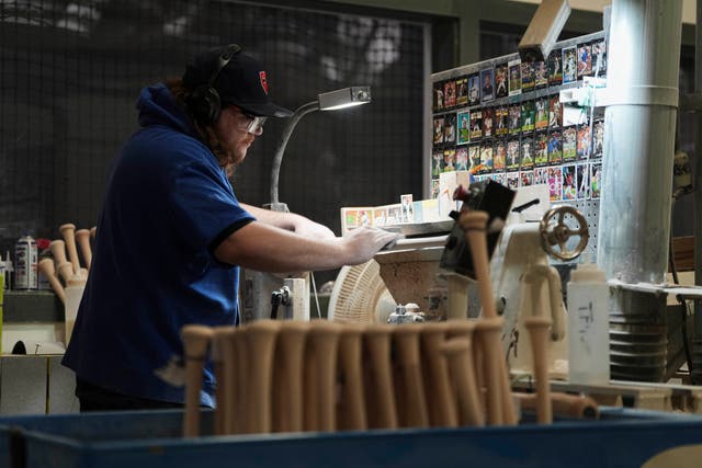<p>Tom Quirk manufactures a torpedo baseball bat</p>