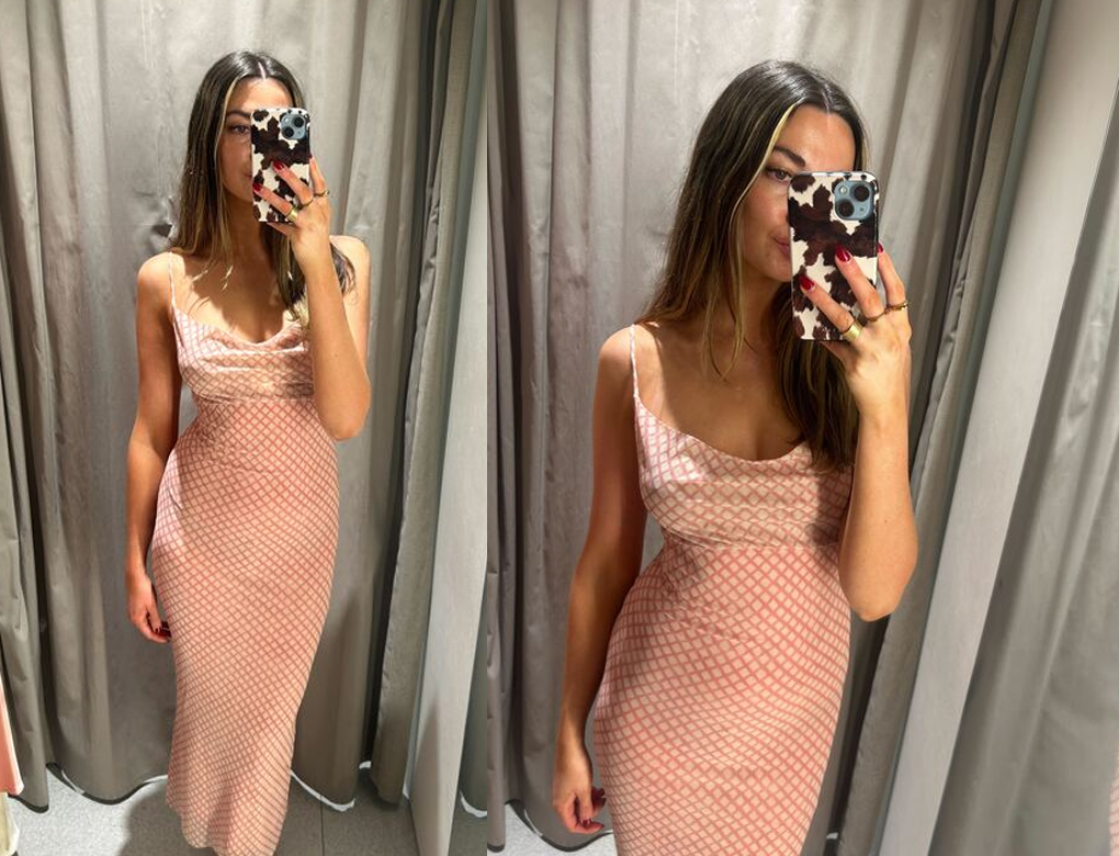 Zara wedding guest dress 