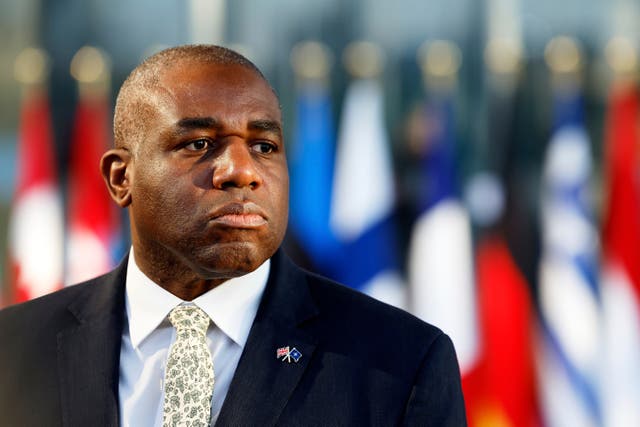 Mr Lammy said he regretted the US return to protectionism (AP)