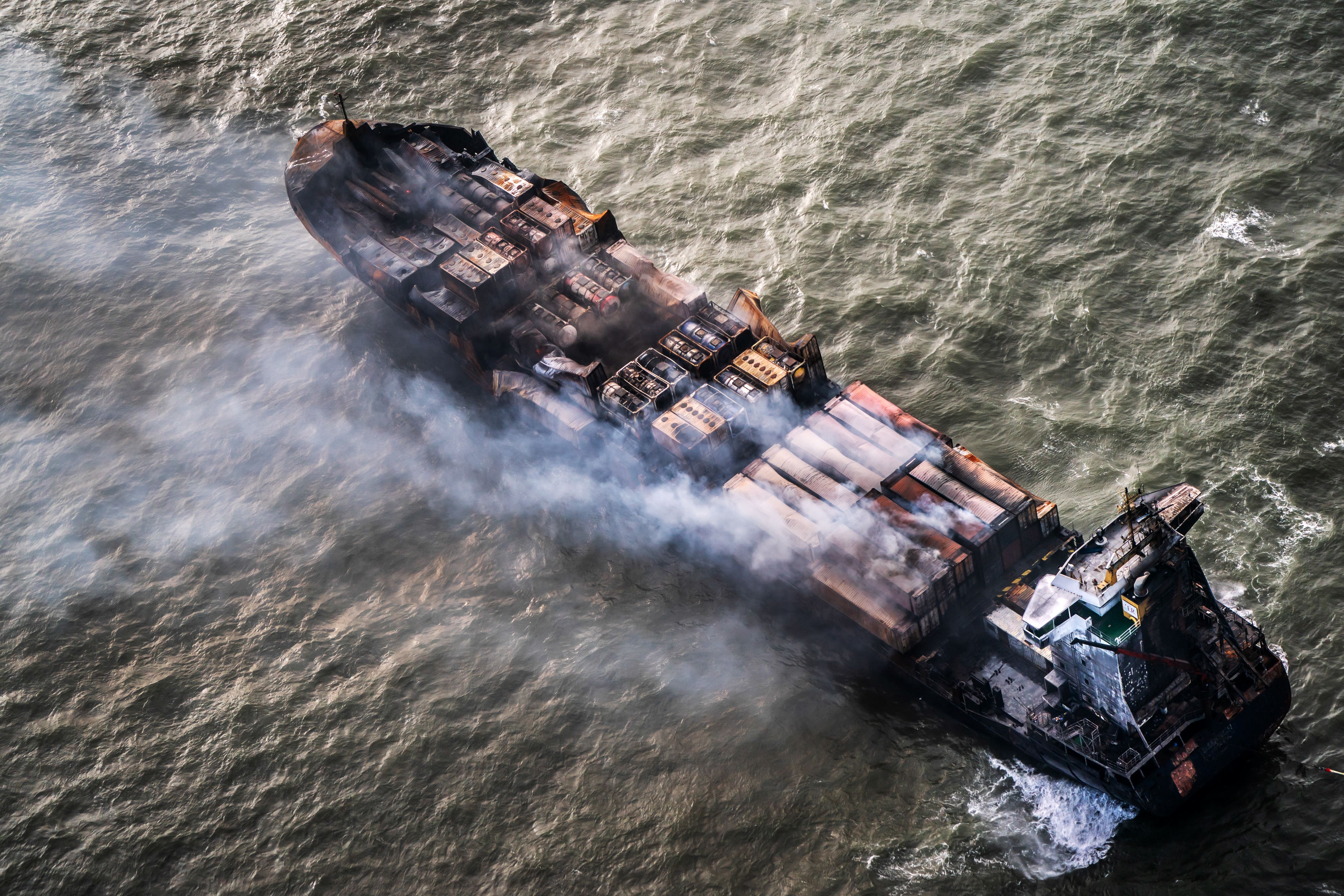 A legal claim has been filed by the owners of a container ship which crashed into a tanker in the North Sea (Danny Lawson/PA)