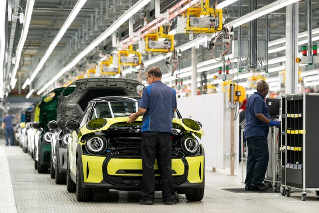 Some 357,103 new cars were registered in the UK in March. figures show (Joe Giddens/PA)