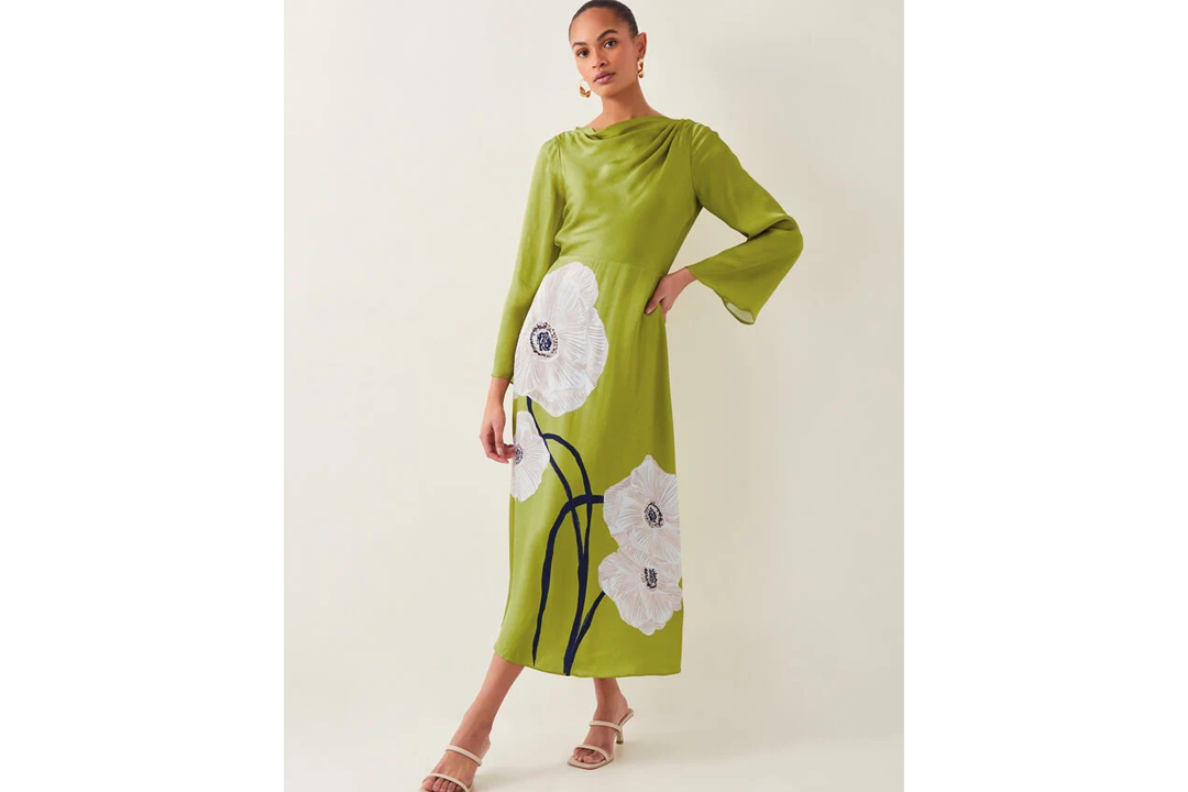 Best wedding guest dress IndyBest review Monsoon Molly floral print satin dress
