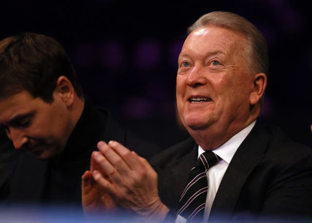 <p>Boxing promoter Frank Warren (right)</p>