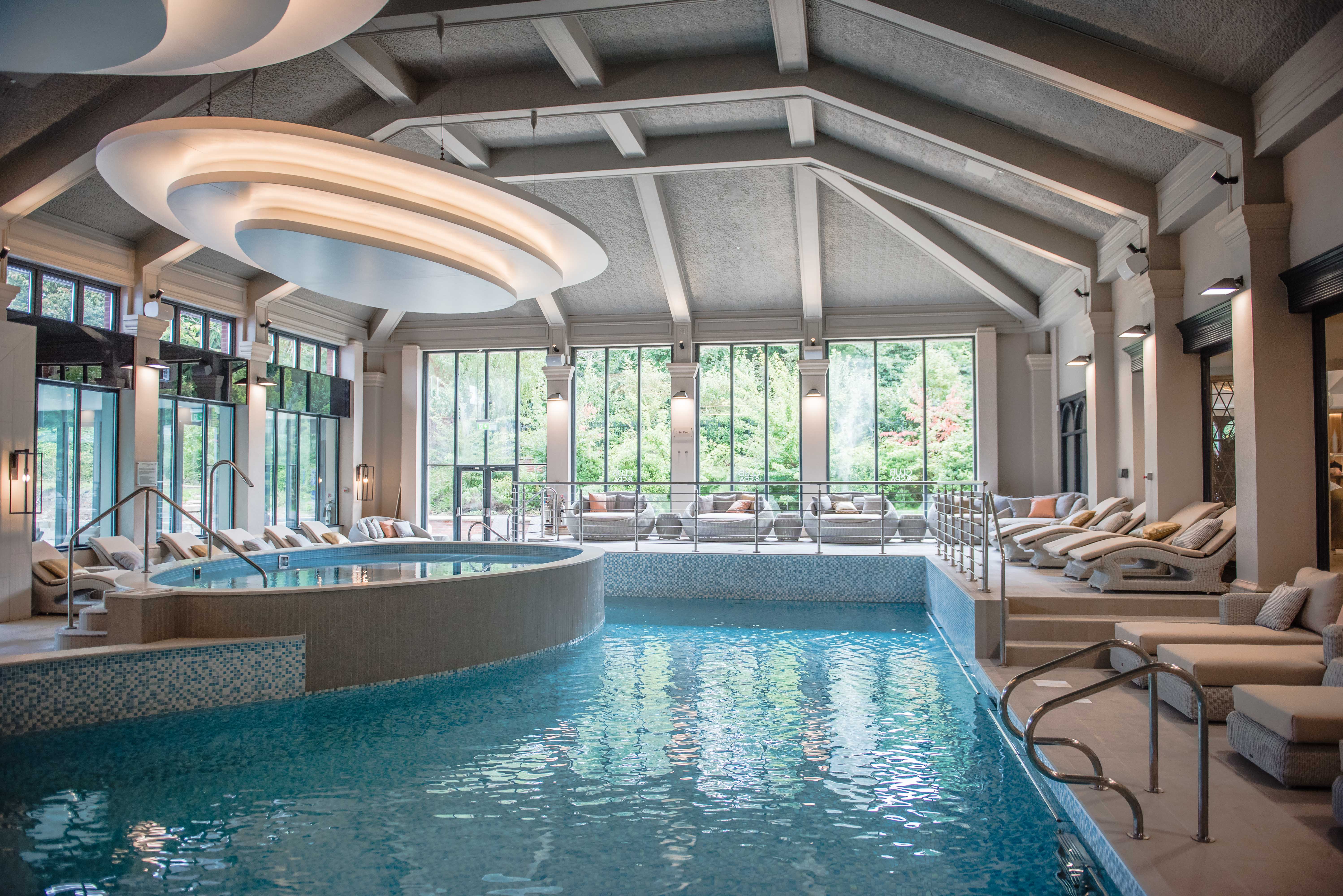 The 20-metre swimming pool at Mottram Hall is only the tip of the iceberg