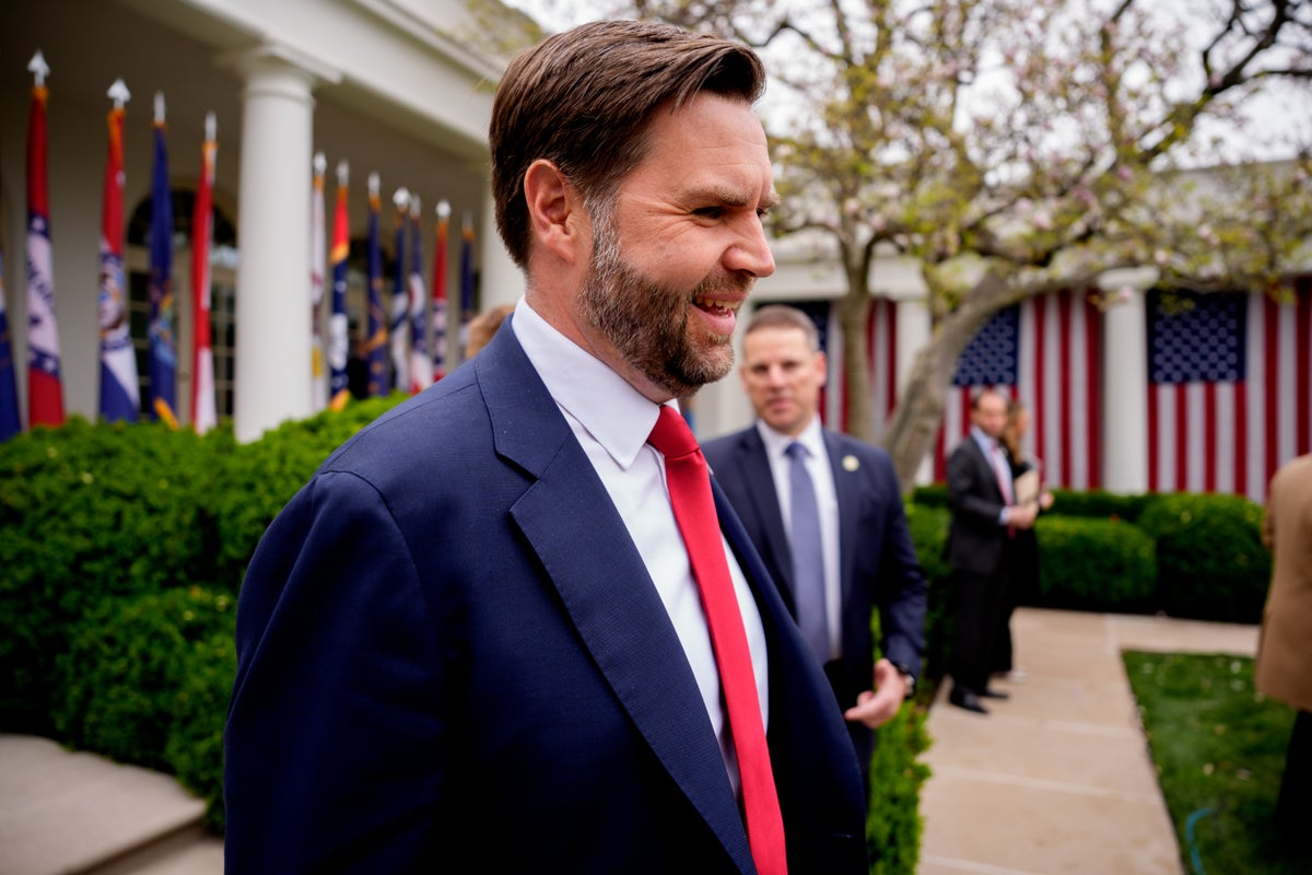 JD Vance applauded Trump’s tariff announcement from the Rose Garden - after spending years calling them a terrible idea