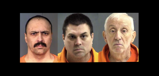 <p>Saul Alvarez, left, Thorne Harnage, middle, and Donald Lashley, right, were all killed on Friday, April 4 while incarcerated at the Arizona State Prison Complex Tucson. Police believe another inmate murdered the men</p>