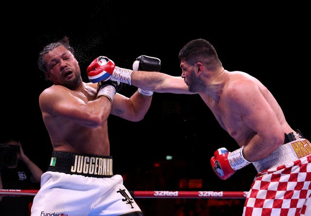 <p>Joe Joyce (left) will need to consider his future in boxing after a fourth defeat in five fights</p>