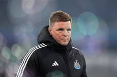 Eddie Howe taken to hospital ahead of Newcastle’s clash with Manchester United