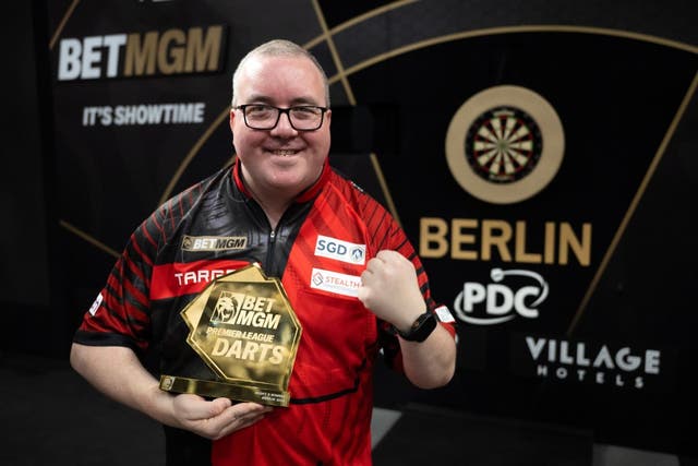 <p>Stephen Bunting defeated Gerwyn Price in the Premier League Darts then won the International Open a few days later</p>