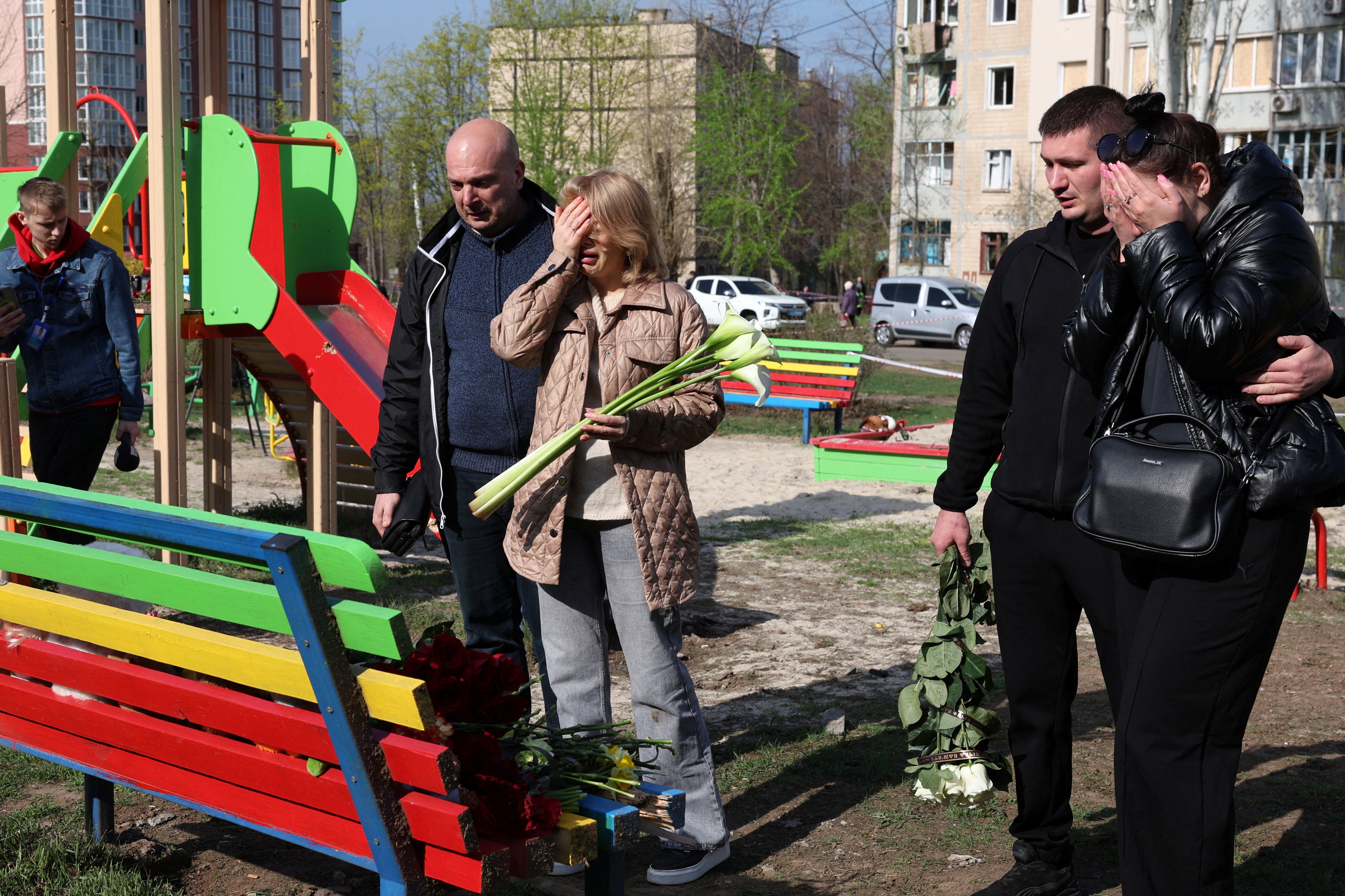 Nine children were killed in the attack