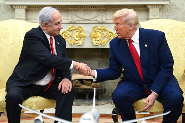<p>“I gave <a href="/topic/iran">Iran</a> chance after chance to make a deal,” President Donald Trump said after overnight strikes on Iran carried out by Israel’s Prime Minister Benjamin Netanyahu.</p>