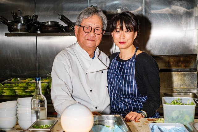 <p>Amy Poon and her father, Bill Poon who opened Poon’s of Covent Garden</p>